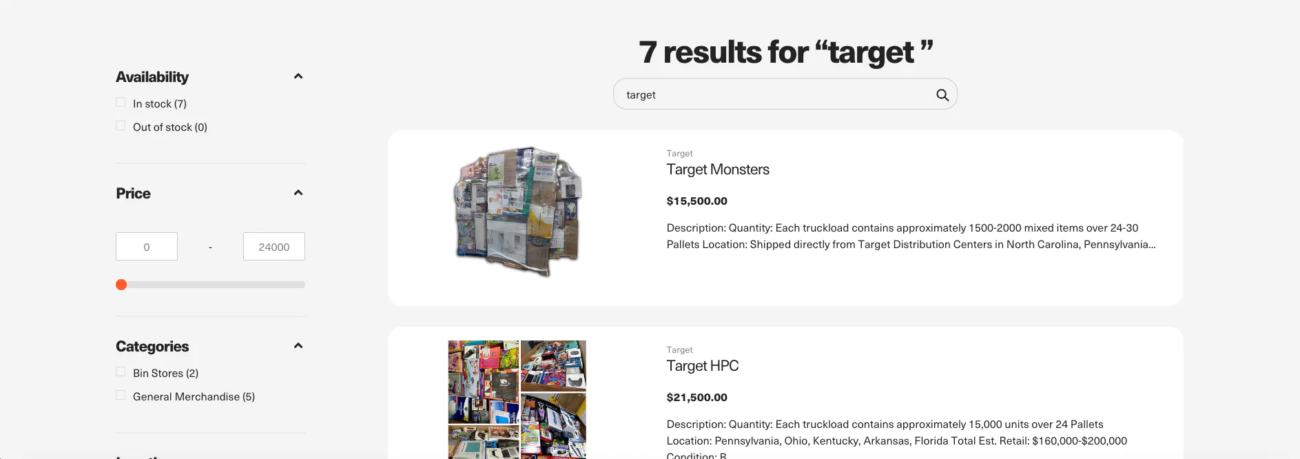Target Pallets For Sale